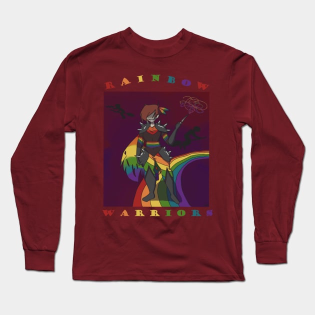 Rainbow Warriors Logo T-shirt Long Sleeve T-Shirt by Rolson